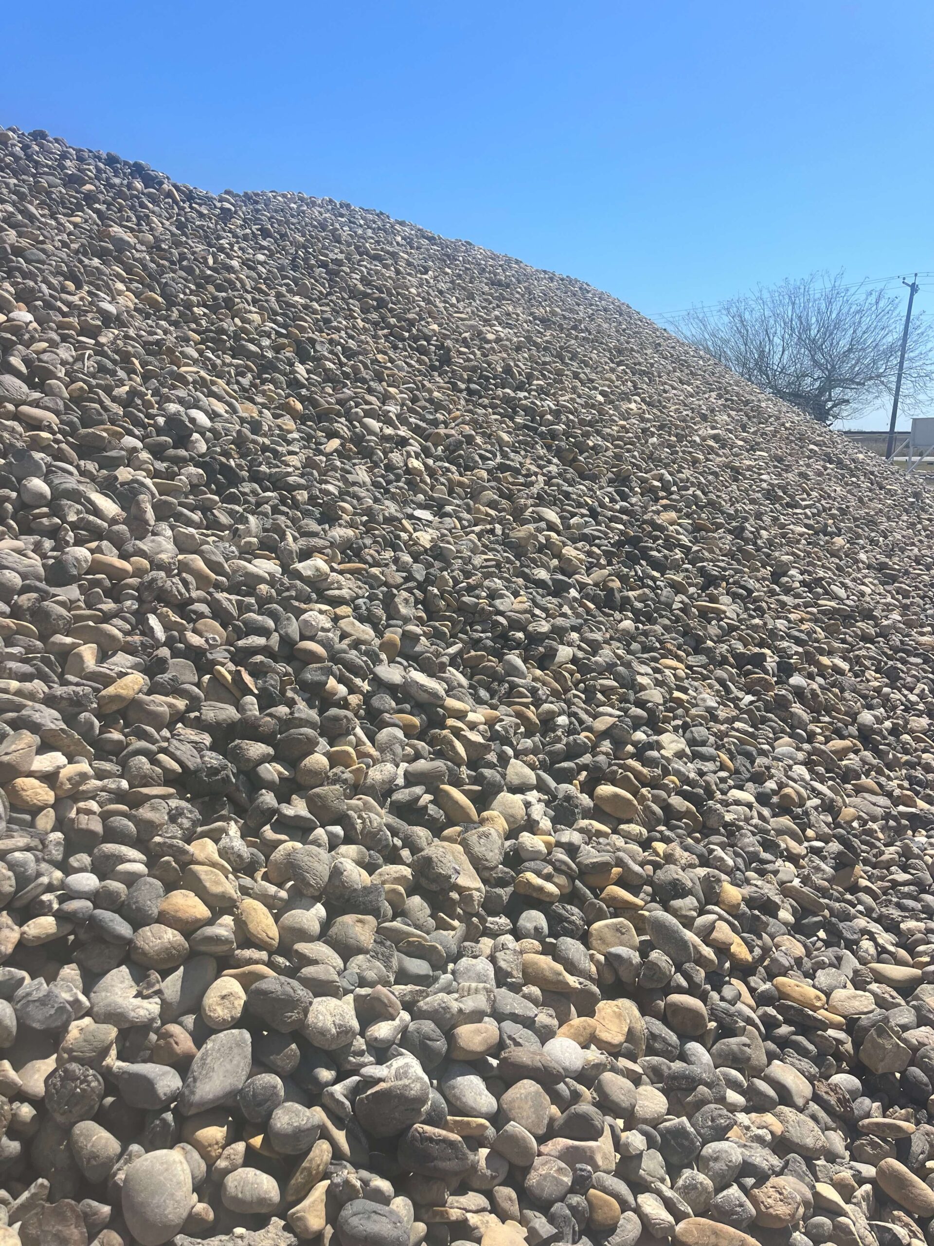 Stockpile of 2x4” Bullrock